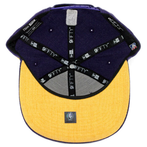 New Era 9Fifty Los Angeles Lakers Heather Hype Snapback Hat Heather Purple