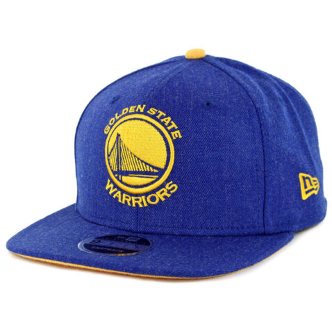 New Era 9Fifty Golden State Warriors Heather Hype Snapback Hat Heather Royal Blue