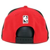 New Era 9Fifty Portland Trail Blazers Team Retro Wheel Snapback Hat Black White Red-Back