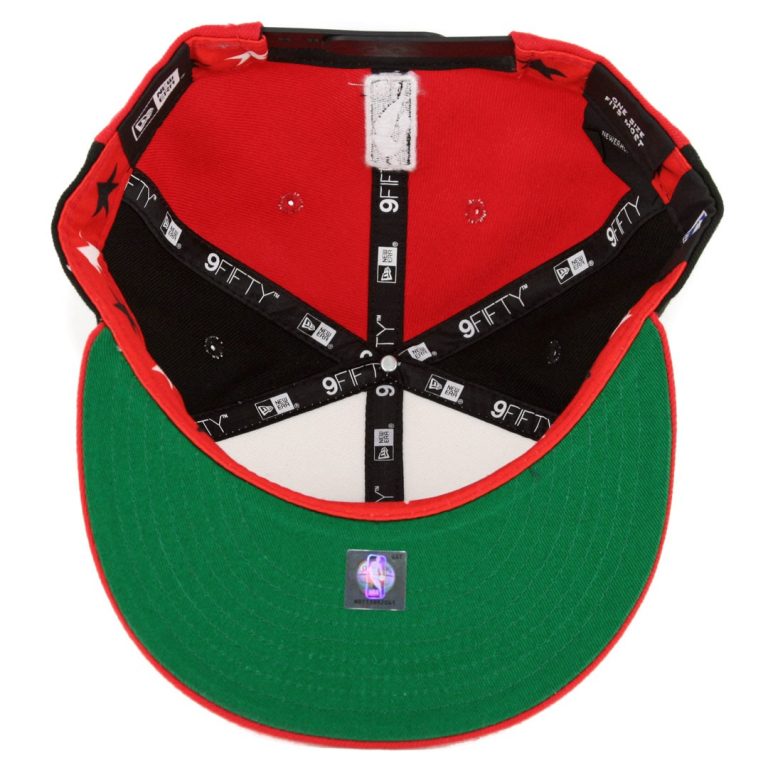 New Era 9Fifty Portland Trail Blazers Team Retro Wheel Snapback Hat Black White Red-Inside New Era 9Fifty Portland Trail Blazers Team Retro Wheel Snapback Hat Black White Red-Inside
