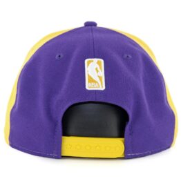 New Era 9Fifty Los Angeles Lakers Retro Wheel Snapback Hat Yellow White Purple