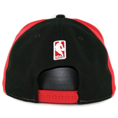 New Era 9Fifty Chicago Bulls Team Retro Wheel Snapback Hat Red White Black