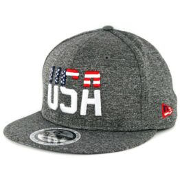 New Era 9Fifty USA Pride Tech Snapback Hat Graphite Static