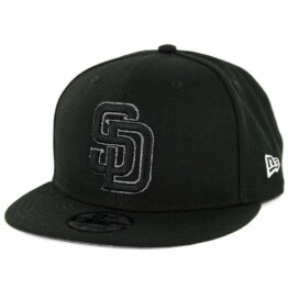 New Era 9Fifty San Diego Padres Squad Twist Snapback Hat Black White