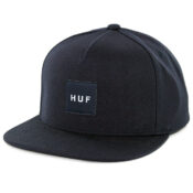 HUF Box Logo Snapback Hat Midnight
