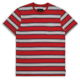Brixton Hilt Washed Short Sleeve Pocket T-Shirt Red