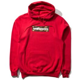 The Hundreds Camo Bar Pullover Hooded Sweatshirt Red