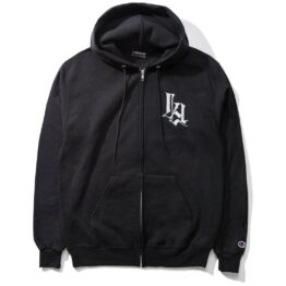 The Hundreds x Usugrow Culture Zip Up Hooded Sweatshirt Black