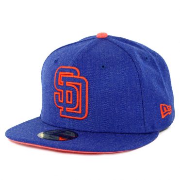 New Era 59Fifty San Diego Padres Heather Hype Fit ’91 Fitted Hat Heather Royal Blue