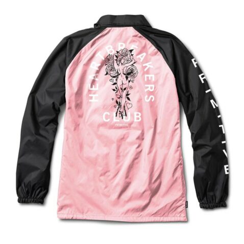 Primitive Embroidered Club Coach Jacket Pink