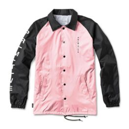Primitive Embroidered Club Coach Jacket Pink