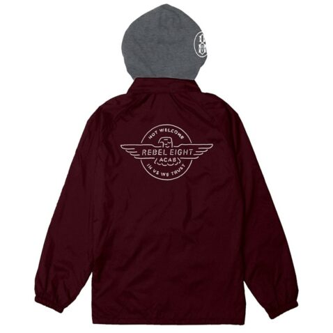 REBEL8 Territory Jacket Burgundy - Image 2