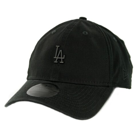 New Era 9Twenty Los Angeles Dodgers Micro Matte Strapback Hat Black