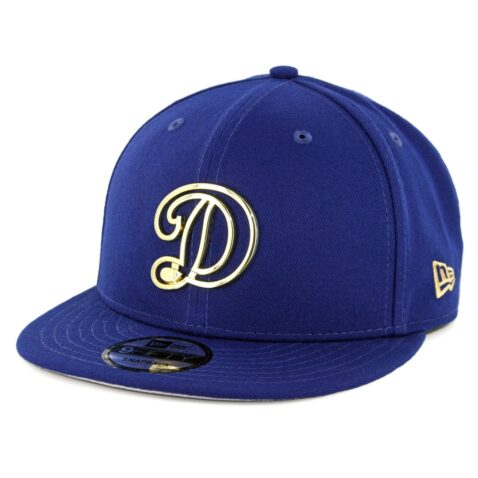 New Era 9Fifty Los Angeles Dodgers Metal Framed Snapback Hat Dark Royal
