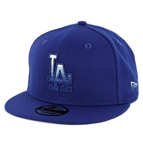 New Era 9Fifty Los Angeles Dodgers Faded Front Snapback Hat Dark Royal