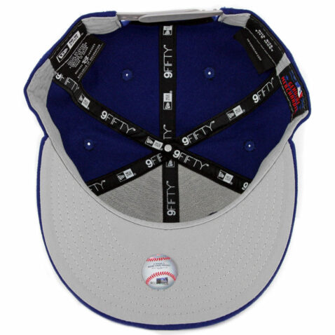 New Era 9Fifty Los Angeles Dodgers Faded Front Snapback Hat Dark Royal