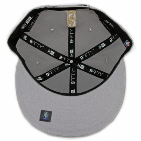New Era 9Fifty San Antonio Spurs Metal Framed Snapback Hat Grey