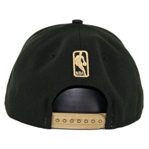 New Era Milwaukee Bucks Metal Framed Snapback Hat Black