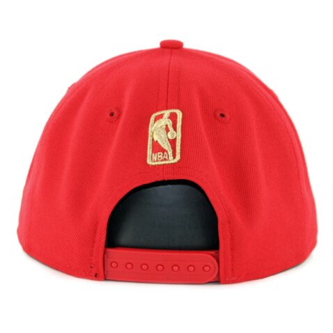 New Era 9Fifty Chicago Bulls Metal Framed Snapback Hat Red - Image 2