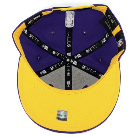 New Era 9Fifty Los Angeles Lakers Faded Front Snapback Hat Purple