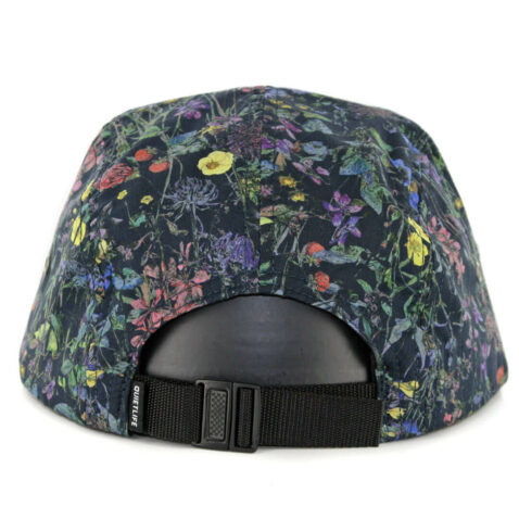 The Quiet Life Wild Wood 5 Panel Camper Strapback Hat Floral