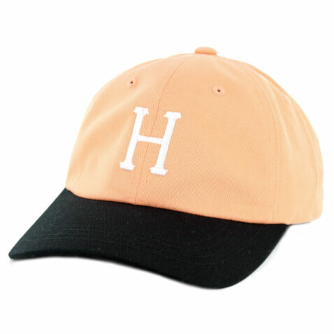 HUF Classic H Curved Visor Strapback Peach