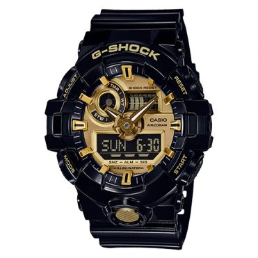 G-Shock GA710GB-1A Watch Black Gold