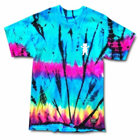 Grizzly Above The Clouds Short Sleeve T-Shirt Tie Dye