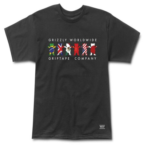 Grizzly Worldwide Tribe Short Sleeve T-Shirt Black