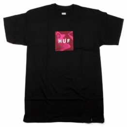 HUF Cherry Box Logo Short Sleeve T-Shirt Black