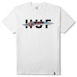 HUF OG Logo Ripped T-Shirt White