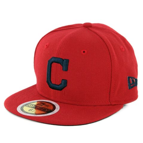 New Era 59Fifty Cleveland Indians 2021 Alternate 1 Youth Authentic On Field Fitted Hat Red