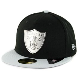 New Era 59Fifty Oakland Raiders Golden Finish Fitted Hat Black