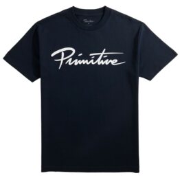 Primitive Nuevo Script Core Short Sleeve T-Shirt Navy