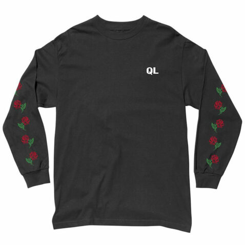 The Quiet Life Rose Long Sleeve T-Shirt Black