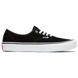 Vans Authentic Pro Suede Shoe Black White