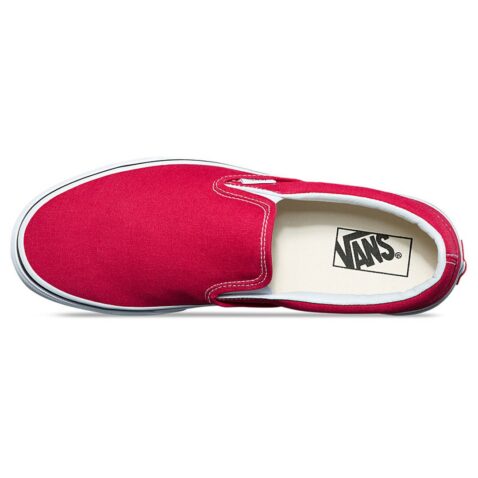 Vans Classic Slip-On Shoe Crimson True White