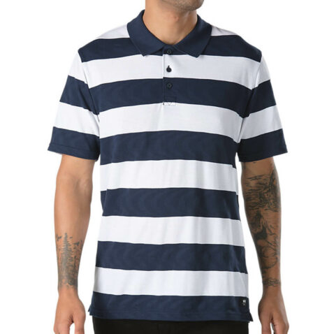 Vans x Spitfire Polo Shirt White Dress Blue