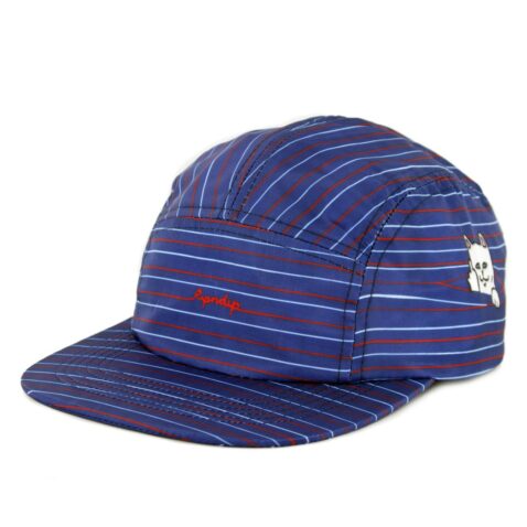 Rip N Dip Peeking Nylon Camper Strapback Hat Navy Red White