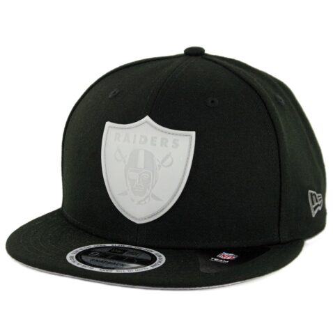 New Era 9Fifty Oakland Raiders Glow Game Snapback Hat Black