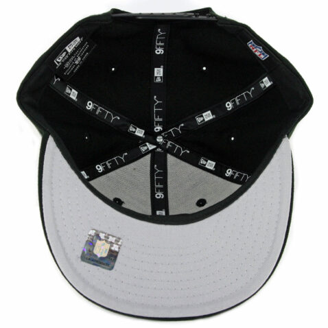 New Era 9Fifty Oakland Raiders Glow Game Snapback Hat Black