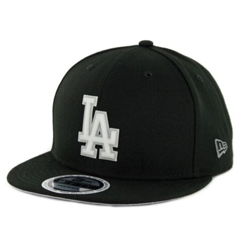 New Era 9Fifty Los Angeles Dodgers Glow Game Snapback Hat Black