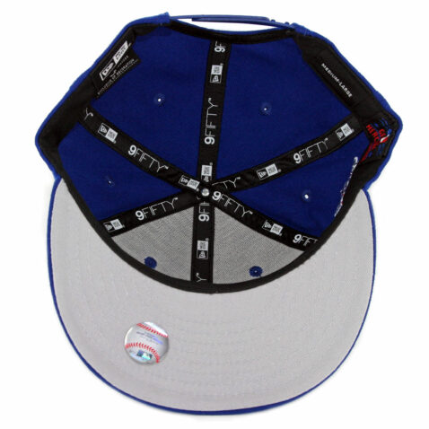 New Era 9Fifty Chicago Cubs Baycik Snapback Hat Dark Royal Blue
