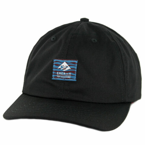 Emerica x Toy Machine Strapback Hat Black