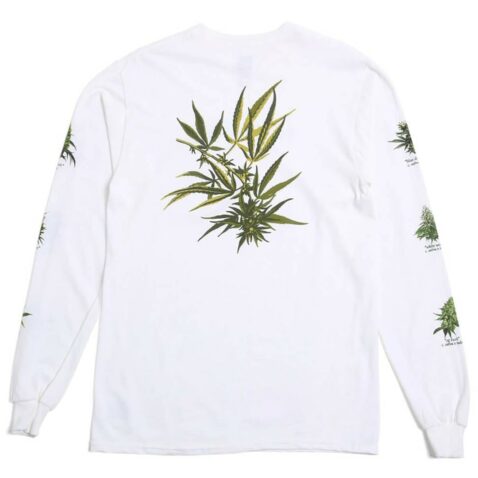 HUF Tropical Plants Long Sleeve T-Shirt White