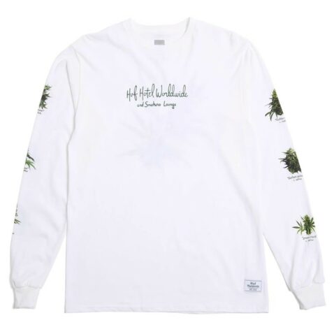 HUF Tropical Plants Long Sleeve T-Shirt White