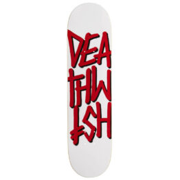 Deathwish Deathstack White Red Skateboard Deck