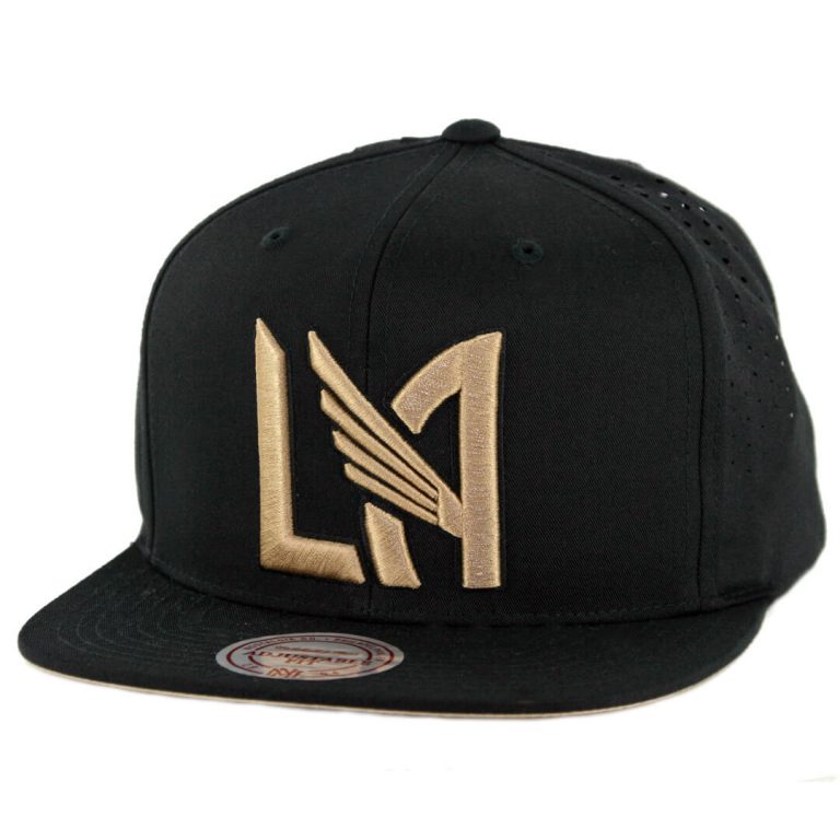 Mitchell & Ness Los Angeles Football Club Perforated Fade Snapback Hat Black Mitchell & Ness Los Angeles Football Club Perforated Fade Snapback Hat Black