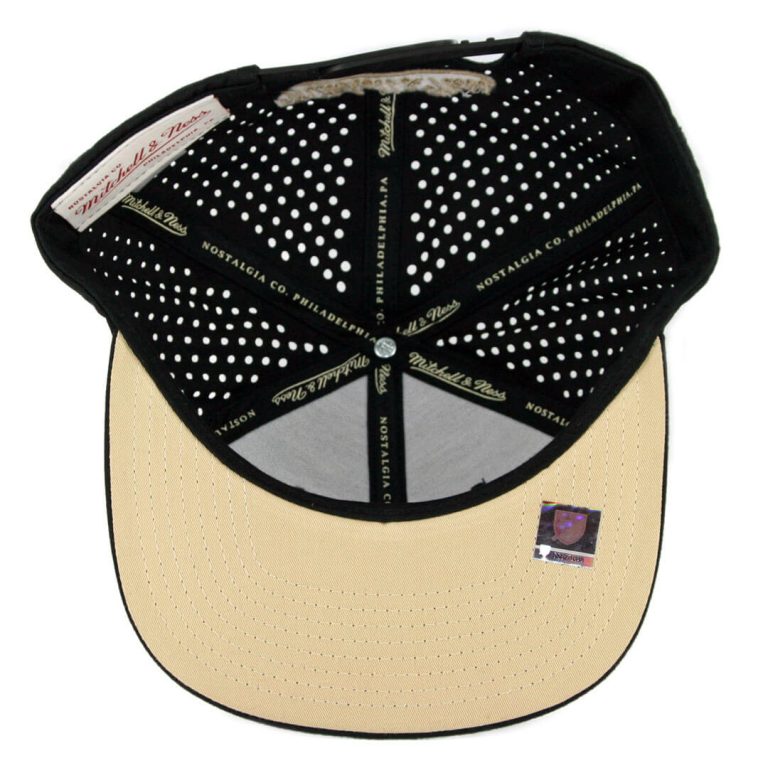 Mitchell & Ness Los Angeles Football Club Perforated Fade Snapback Hat Black-Inside Mitchell & Ness Los Angeles Football Club Perforated Fade Snapback Hat Black-Inside