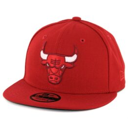 New Era 9Fifty Chicago Bulls League Pop Snapback Hat Scarlet Red